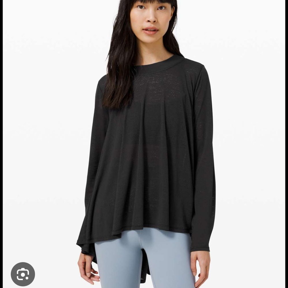 Lululemon Dare to Drape Long Sleeve | Black | Size 14